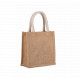 Borsa stile shopper in tela di juta - modello piccolo KI0272 Kimood