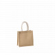 Borsa stile shopper in tela di juta - modello piccolo KI0272 Kimood