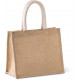 Borsa stile shopper in tela di juta - modello medio KI0273 Kimood