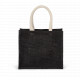 Borsa stile shopper in tela di juta - modello medio KI0273 Kimood