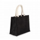 Borsa stile shopper in tela di juta - modello medio KI0273 Kimood