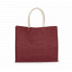 Borsa stile shopper in tela di juta - modello medio KI0273 Kimood