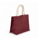 Borsa stile shopper in tela di juta - modello medio KI0273 Kimood