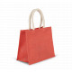 Borsa stile shopper in tela di juta - modello medio KI0273 Kimood