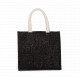 Borsa stile shopper in tela di juta - modello medio KI0273 Kimood