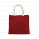 Borsa stile shopper in tela di juta - modello medio KI0273 Kimood