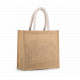 Borsa stile shopper in tela di juta - modello medio KI0273 Kimood