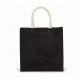 Borsa stile shopper in tela di juta - modello grande KI0274 Kimood