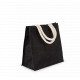 Borsa stile shopper in tela di juta - modello grande KI0274 Kimood