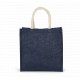 Borsa stile shopper in tela di juta - modello grande KI0274 Kimood