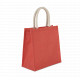 Borsa stile shopper in tela di juta - modello grande KI0274 Kimood