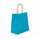 Borsa stile shopper in tela di juta - modello grande KI0274 Kimood