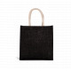 Borsa stile shopper in tela di juta - modello grande KI0274 Kimood