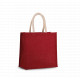 Borsa stile shopper in tela di juta - modello grande KI0274 Kimood