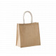 Borsa stile shopper in tela di juta - modello grande KI0274 Kimood
