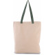 Shopper a soffietto con manico a contrasto KI0278 Kimood