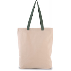 Shopper a soffietto con manico a contrasto KI0278 Kimood