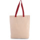 Shopper a soffietto con manico a contrasto KI0278 Kimood