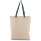 Shopper a soffietto con manico a contrasto KI0278 Kimood