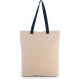 Shopper a soffietto con manico a contrasto KI0278 Kimood