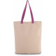 Shopper a soffietto con manico a contrasto KI0278 Kimood