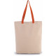 Shopper a soffietto con manico a contrasto KI0278 Kimood