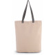 Shopper a soffietto con manico a contrasto KI0278 Kimood