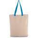 Shopper a soffietto con manico a contrasto KI0278 Kimood