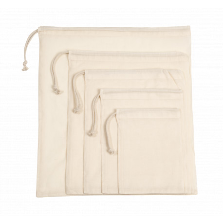 Sacca zaino con coulisse in cotone biologico KI0729 Kimood