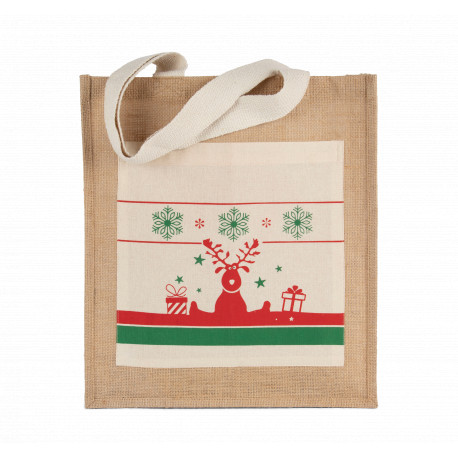 Shopper con motivi natalizi KI0732 Kimood