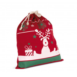 Borsa con coulisse con motivi natalizi KI0735 Kimood