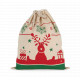 Borsa con coulisse con motivi natalizi KI0735 Kimood