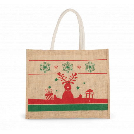 Shopper con motivi natalizi KI0736 Kimood
