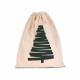 Borsa in cotone con motivo "Abete" KI0746 Kimood