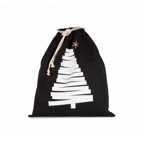 Borsa in cotone con motivo "Abete" KI0746 Kimood