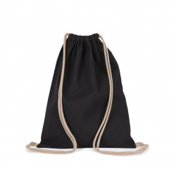 Sacca zaino in tessuto riciclato con coulisse KI5102 Kimood