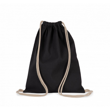 Sacca zaino in tessuto riciclato con coulisse KI5102 Kimood