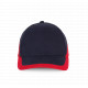 Racing - cappellino bicolore 6 pannelli KP045 K-up