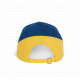 Racing - cappellino bicolore 6 pannelli KP045 K-up