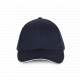 Cappellino con visiera sandwich a contrasto - 6 pannelli KP153 K-up