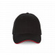 Cappellino con visiera sandwich a contrasto - 6 pannelli KP185 K-up