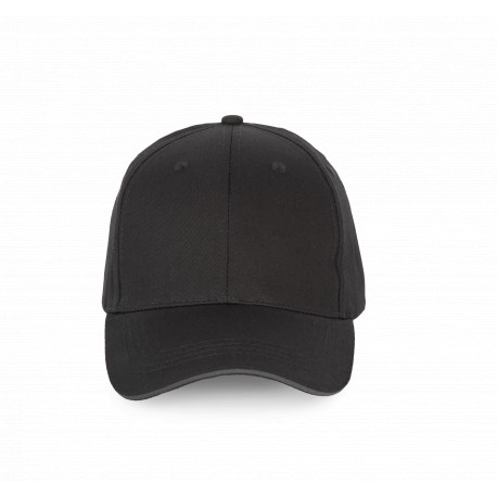 Cappellino con visiera sandwich a contrasto - 6 pannelli KP191 K-up