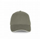 Cappellino in cotone biologico con visiera sandwich a contrasto - 6 pannelli KP198 K-up