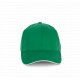 Cappellino in cotone biologico con visiera sandwich a contrasto - 6 pannelli KP198 K-up