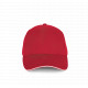 Cappellino in cotone biologico con visiera sandwich a contrasto - 6 pannelli KP198 K-up