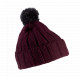 Berretto con pompon e risvolto KP519 K-up