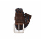 Cintura intrecciata in pelle bicolore KP822 K-up