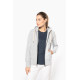 Felpa donna vintage full zip con cappuccio KV2307 Kariban