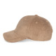 Cappellino unisex in velluto a costine ecosostenibile a 6 pannelli NS016 Native Spirit