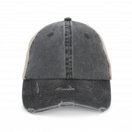 Cappellino trucker unisex ecosostenibile effetto strappato NS027 Native Spirit